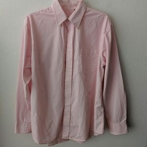 Pink IZOD mens button down shirt